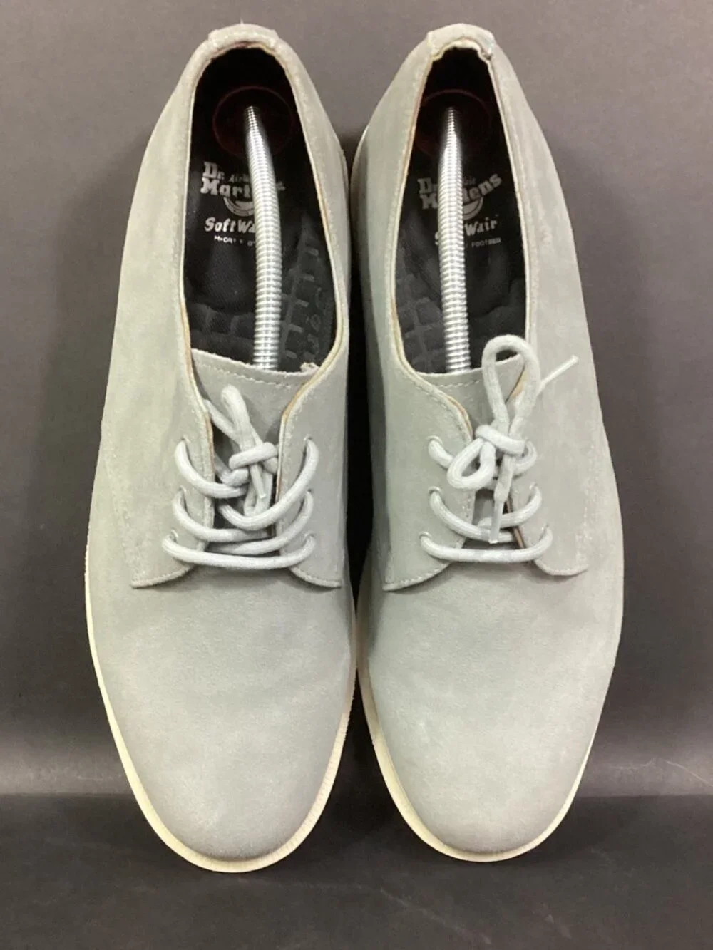 Dr Martens AirWair Torriano -Men's 13 -Gray Leather -SoftWair Dress Shoes- AW004